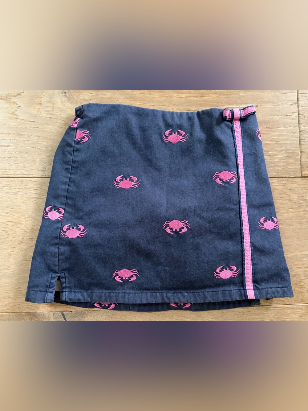 Lilly Pulitzer embroidered crab skirt summer beach - size 5